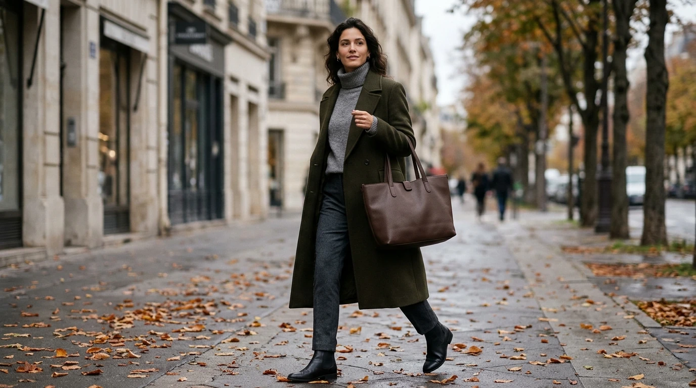 Calvin Klein Faux Leather Tote: Autumn & Winter Style